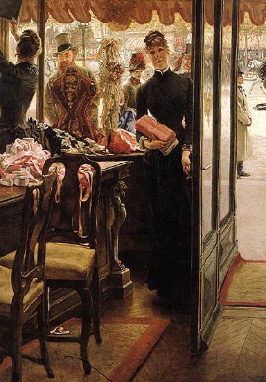 James Tissot The Shop Girl Norge oil painting art